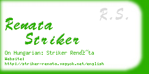 renata striker business card